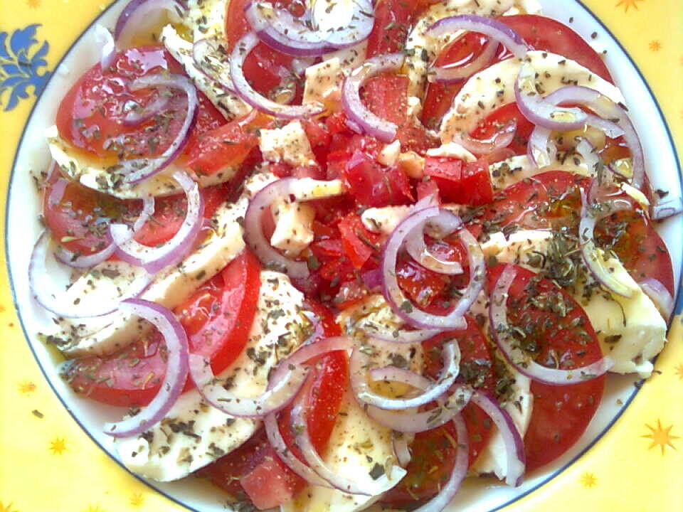 Tomatensalade met mozzarella