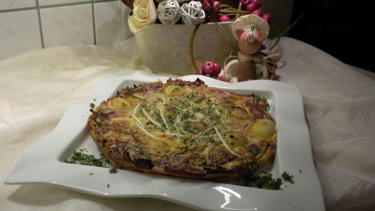 Omelet puur natuur met pizzakruiden