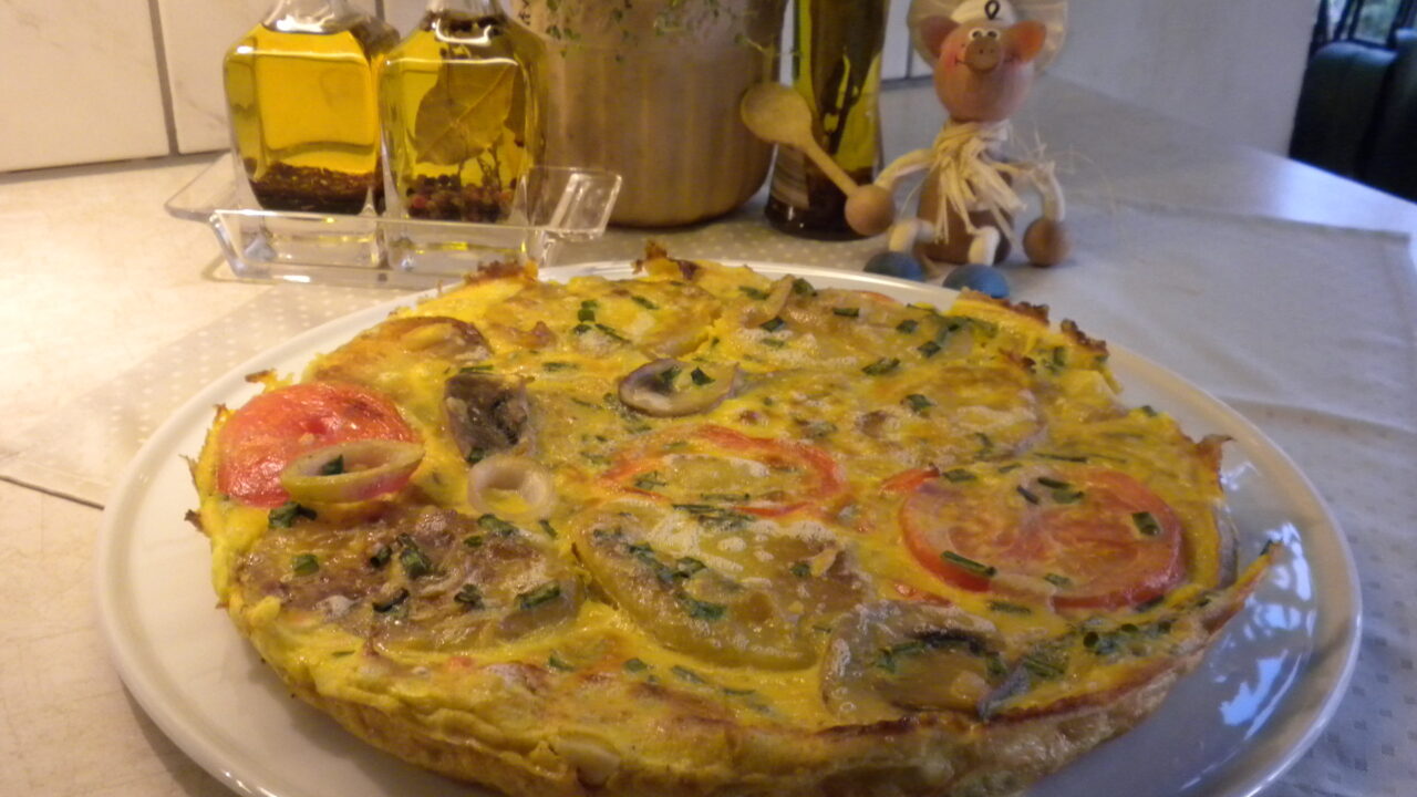 Ei-omelet met 10 verschillende kruiden