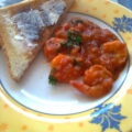 Scampi’s met pittige saus