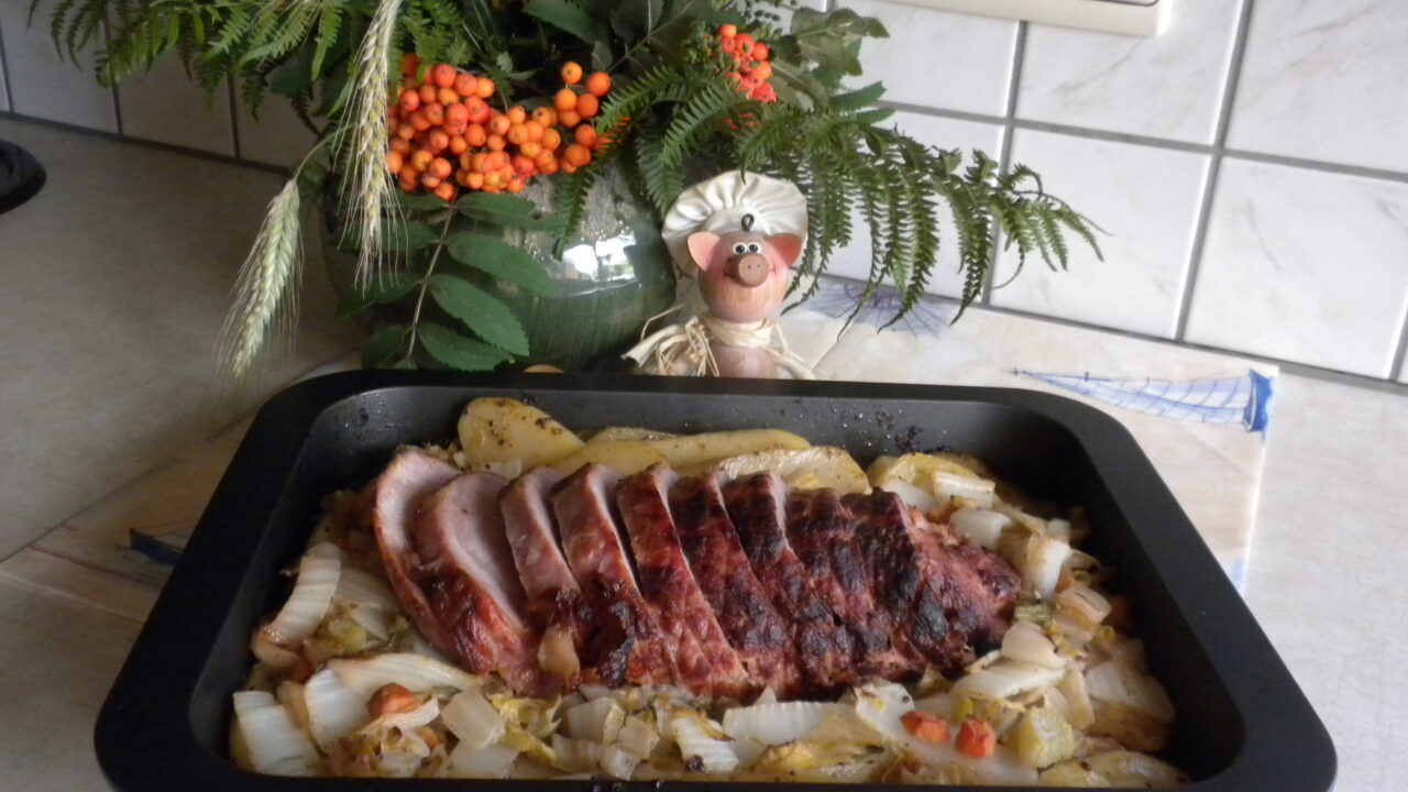 Ardeens gebraad met aardappel, chineese kool …