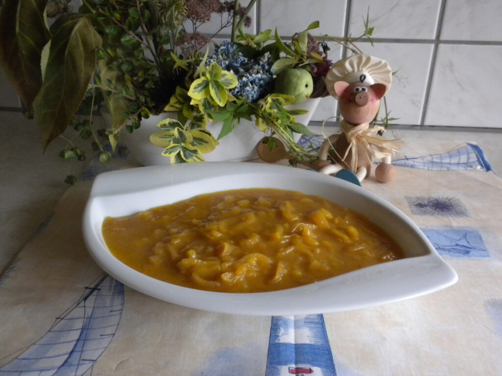 Saus:pittig en fris met appelsien