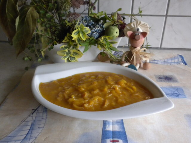 Saus:pittig en fris met appelsien