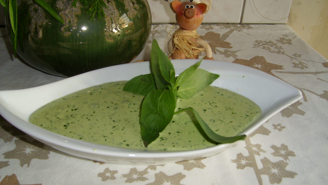 Saus : fris basilicumsausje