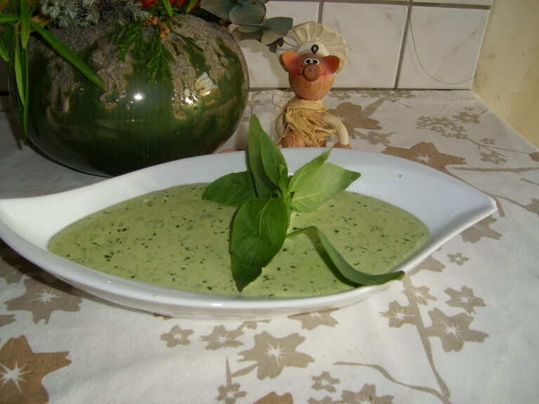 Saus : fris basilicumsausje