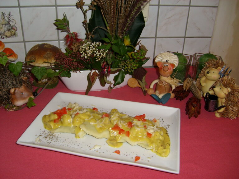 Duitse Maultaschen met een zacht sausje