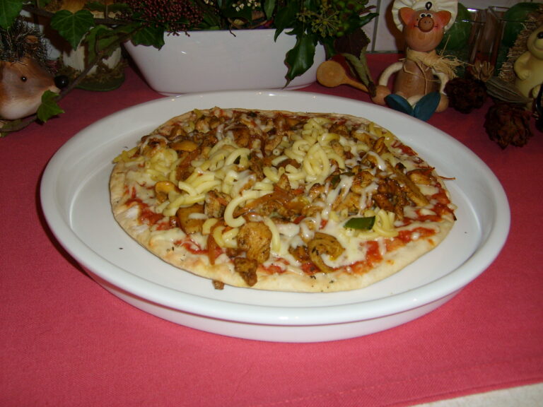 Pizza met chicken tonight