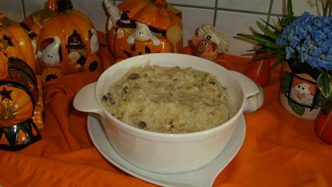 Witte kool in een herfstkleurtje
