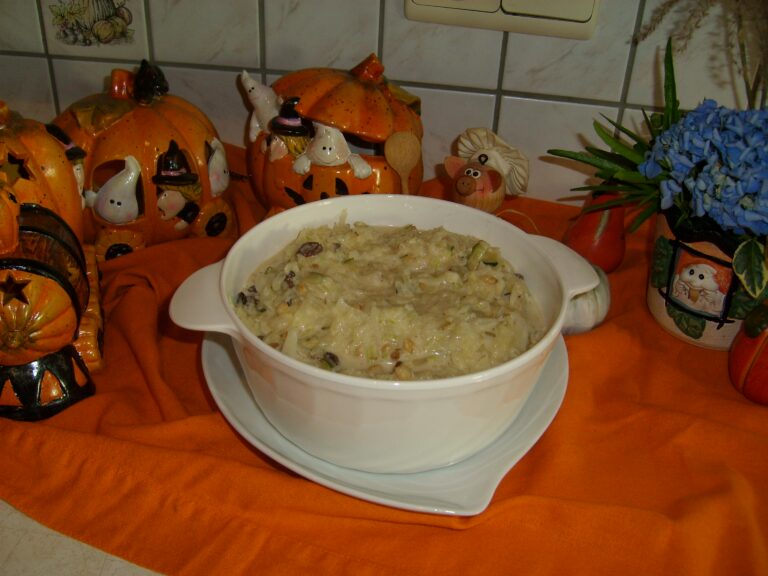 Witte kool in een herfstkleurtje