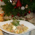 Schelpjes pasta met vis en zeevruchten