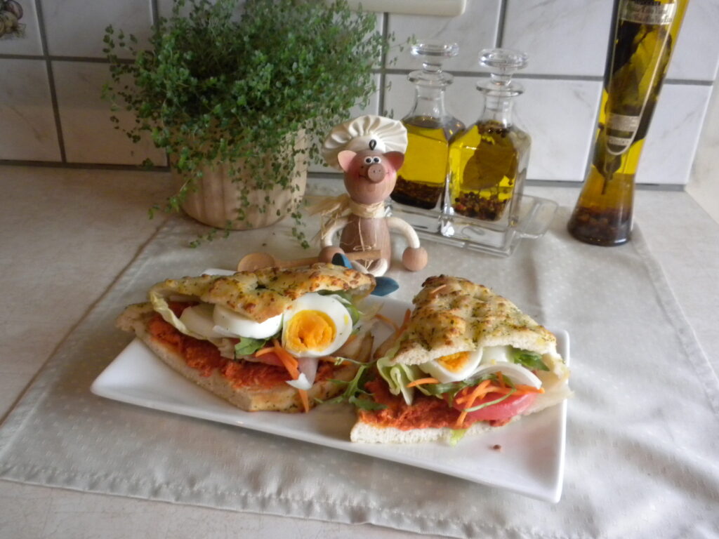 Foccacia met pikante filet americain
