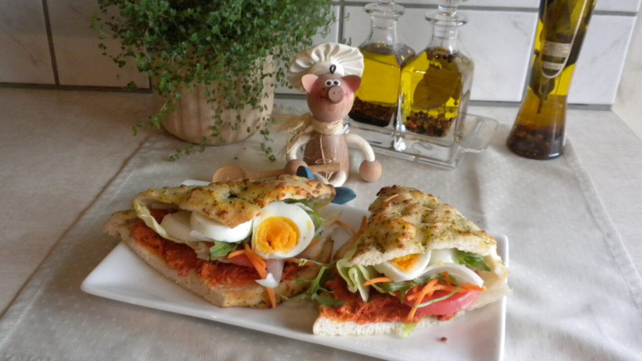 Foccacia met pikante filet americain