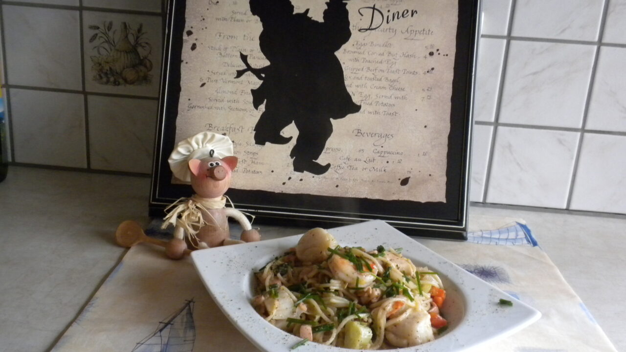 St-Jacobsvruchten met scampi’s