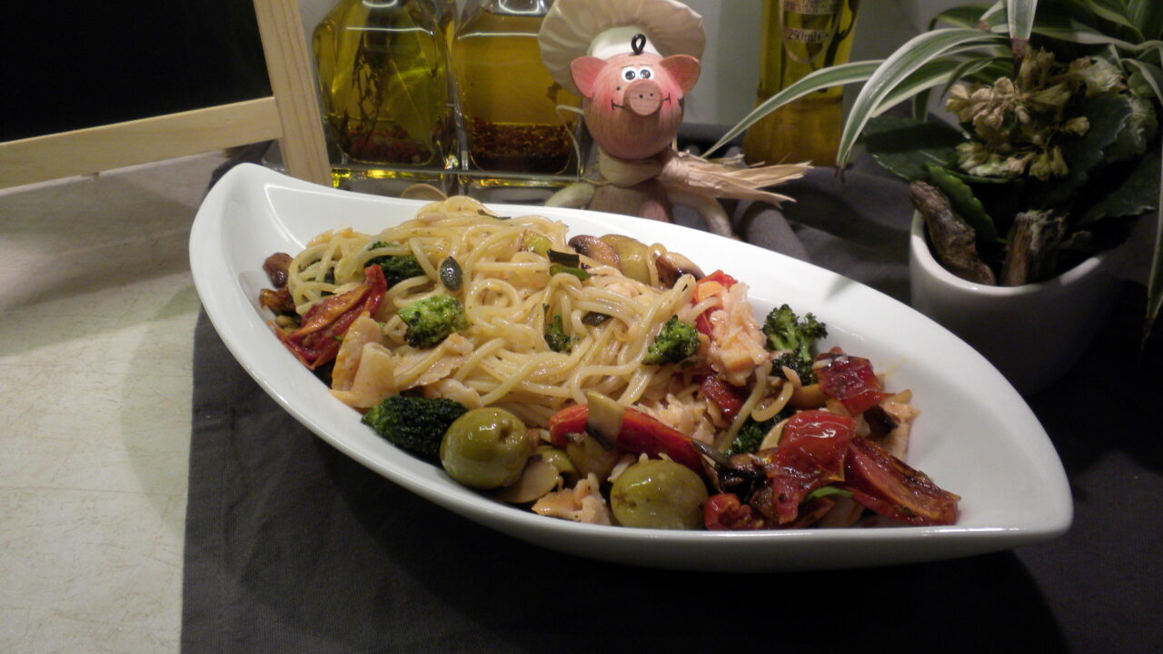 Een zuiders pasta bordje