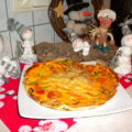Ei-omelet met salami, witloof en courgette