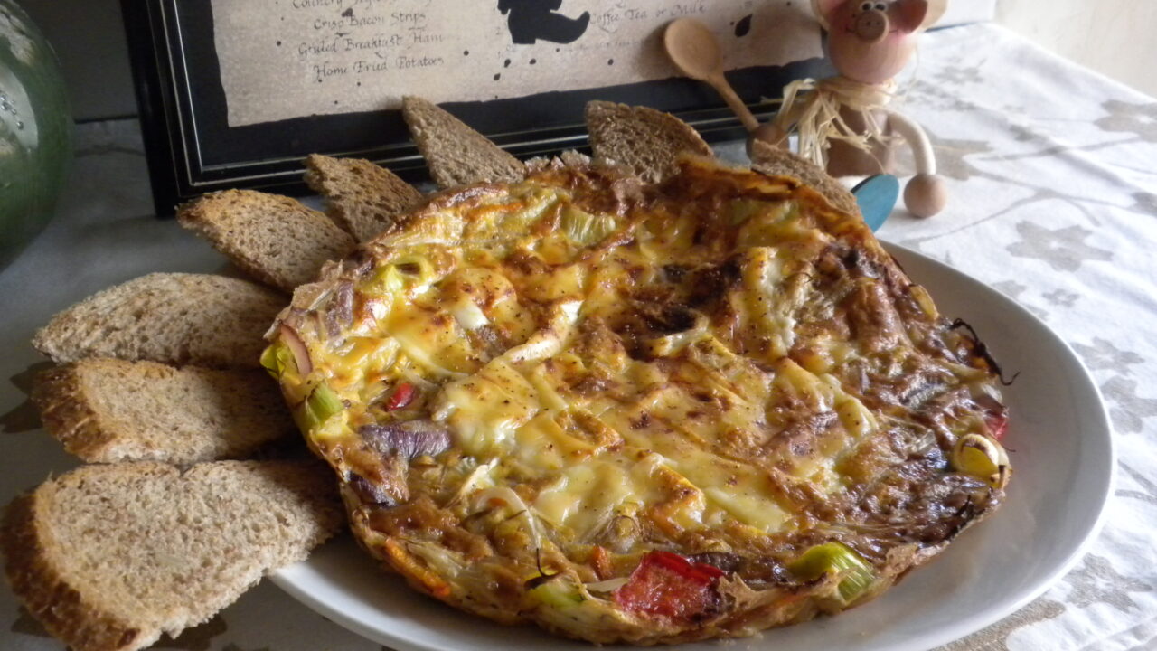 Ei-omelet op grootmoeders wijze