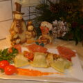 Ravioli met mortadella, paprika’s en artisjokken