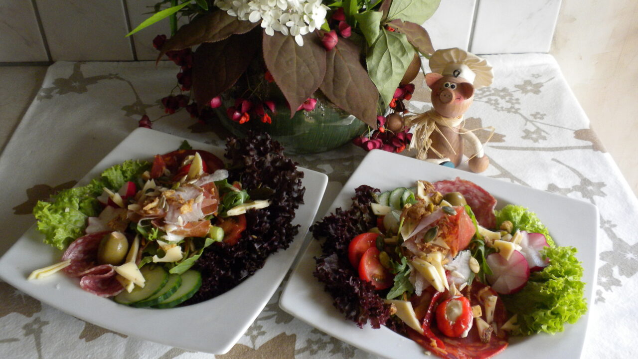 Salade met een zomers tintje