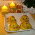 Aardappelpuree met een lente kleurtje