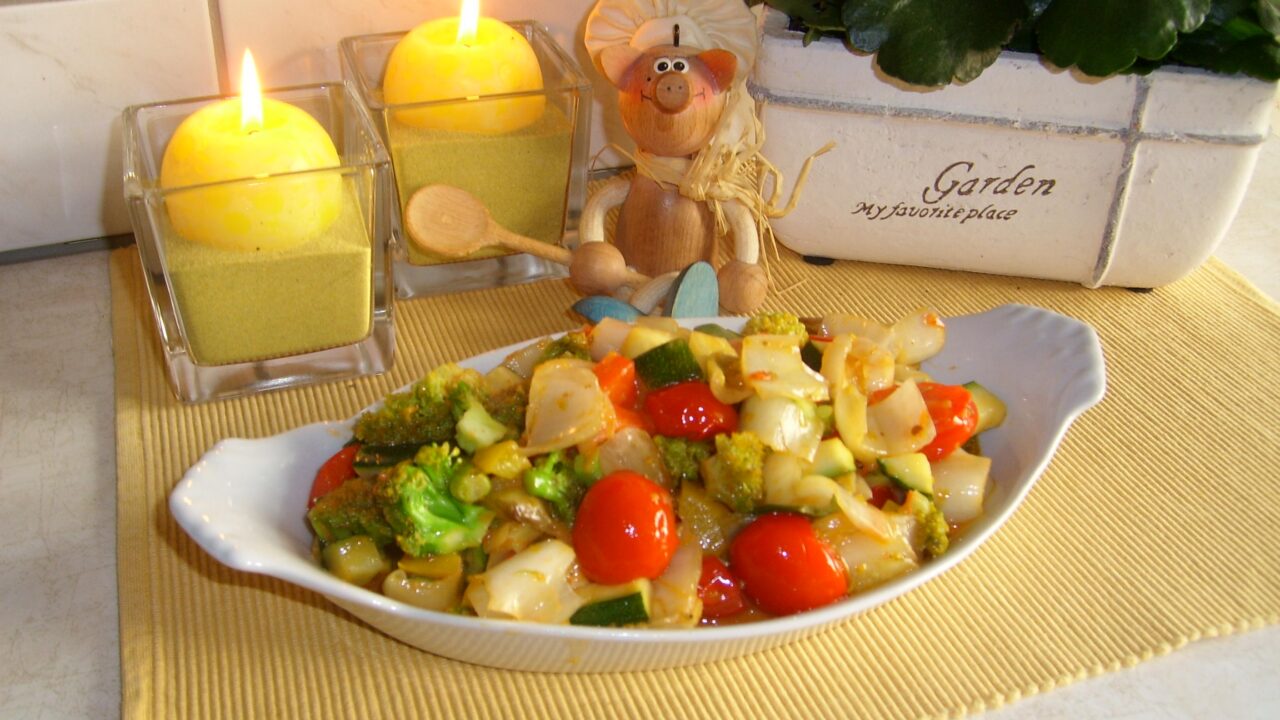 Groenten met pesto