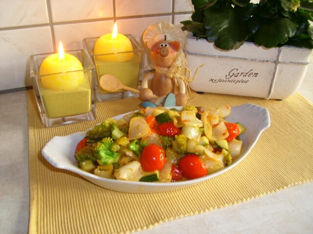Groenten met pesto