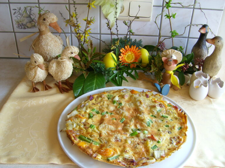 Omeletje op zijn paasbest