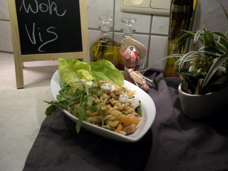 Vis in de wokpan met spirelli