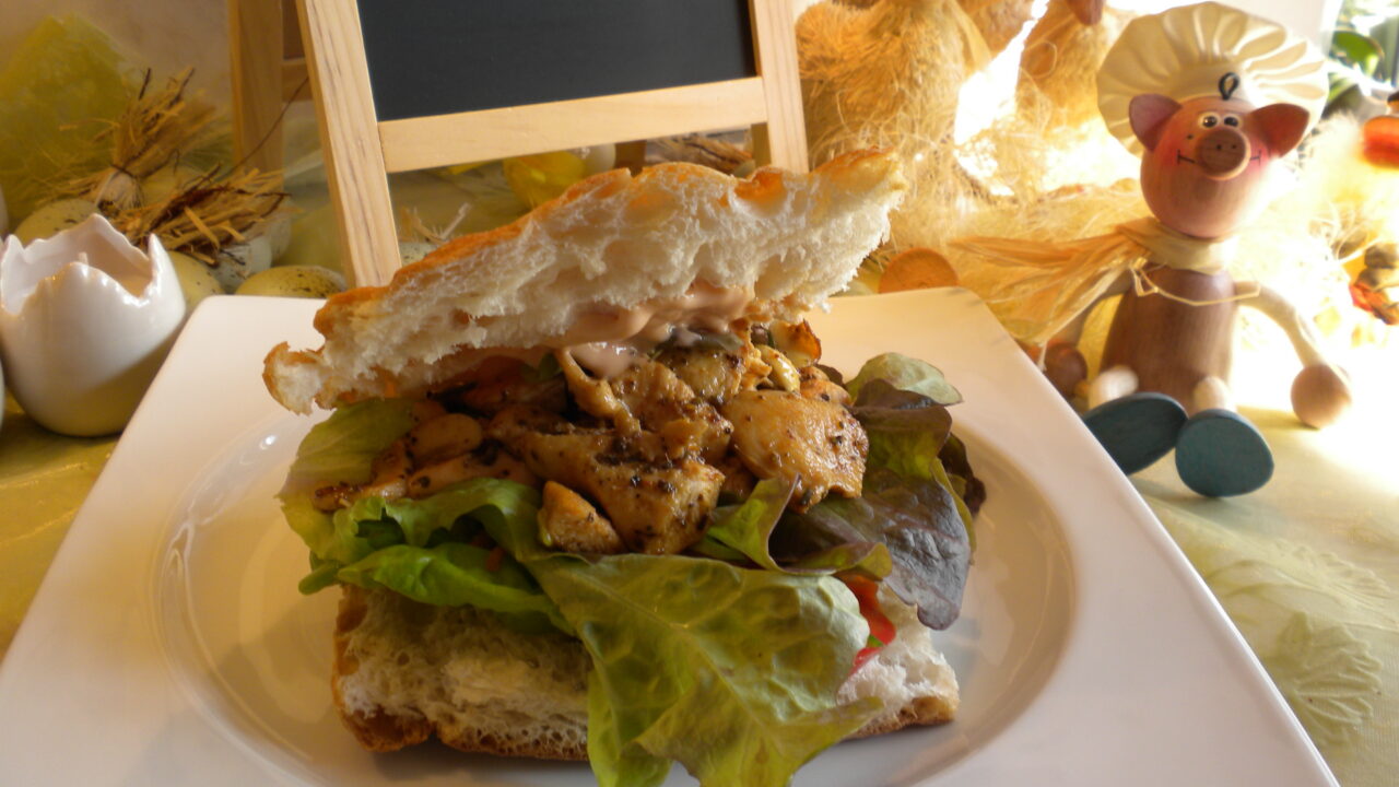 Turks brood met kip