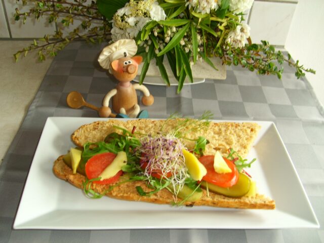 Baguette toscaans met zijn garnituren