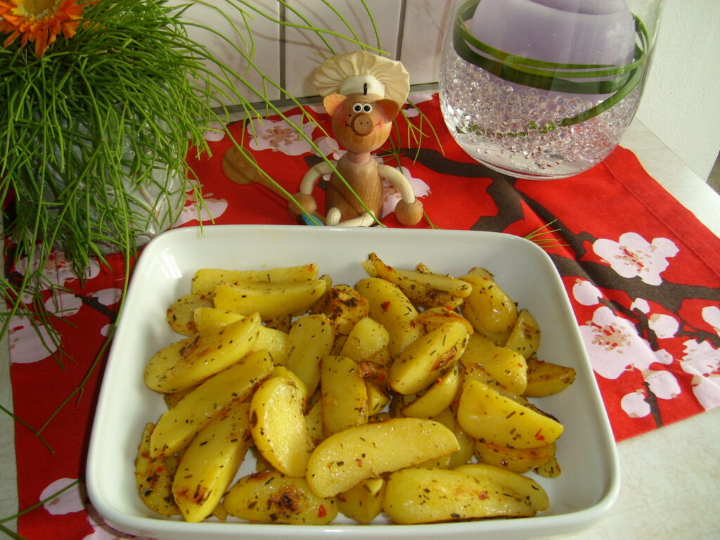 Aardappelpartjes opgebakken