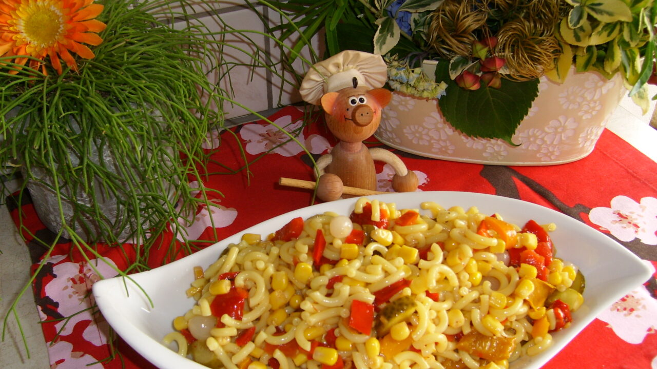 Pasta met frisse kleuren