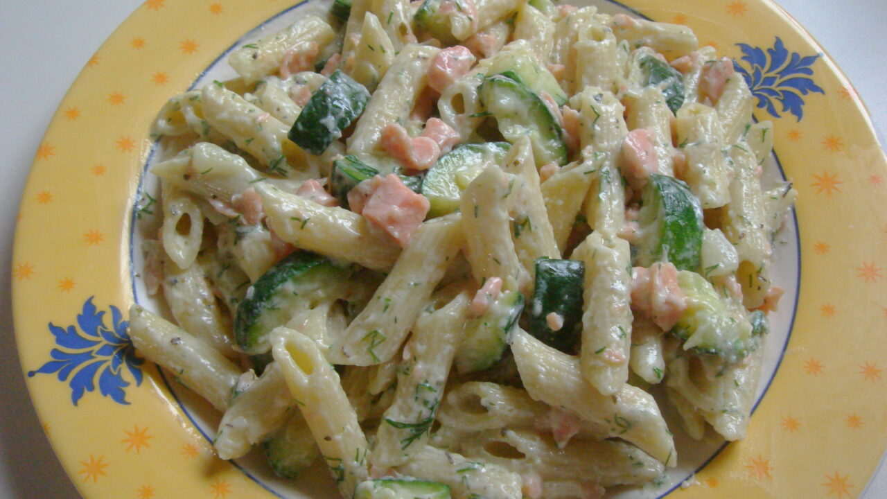 Penne met zalmroomsaus