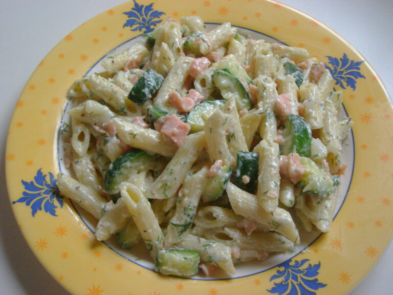 Penne met zalmroomsaus