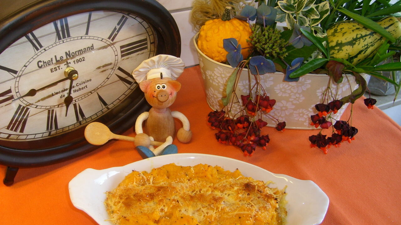 Aardappel zoet gegratineerd
