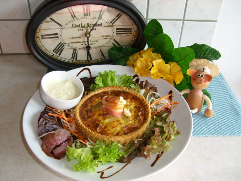 Quiche met prei en geitenkaas