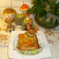Bladerdeeggebak met wilde zalm en scampi’s