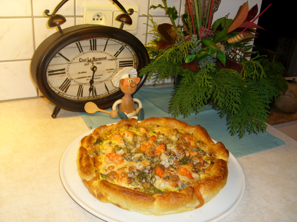 Quiche seafood