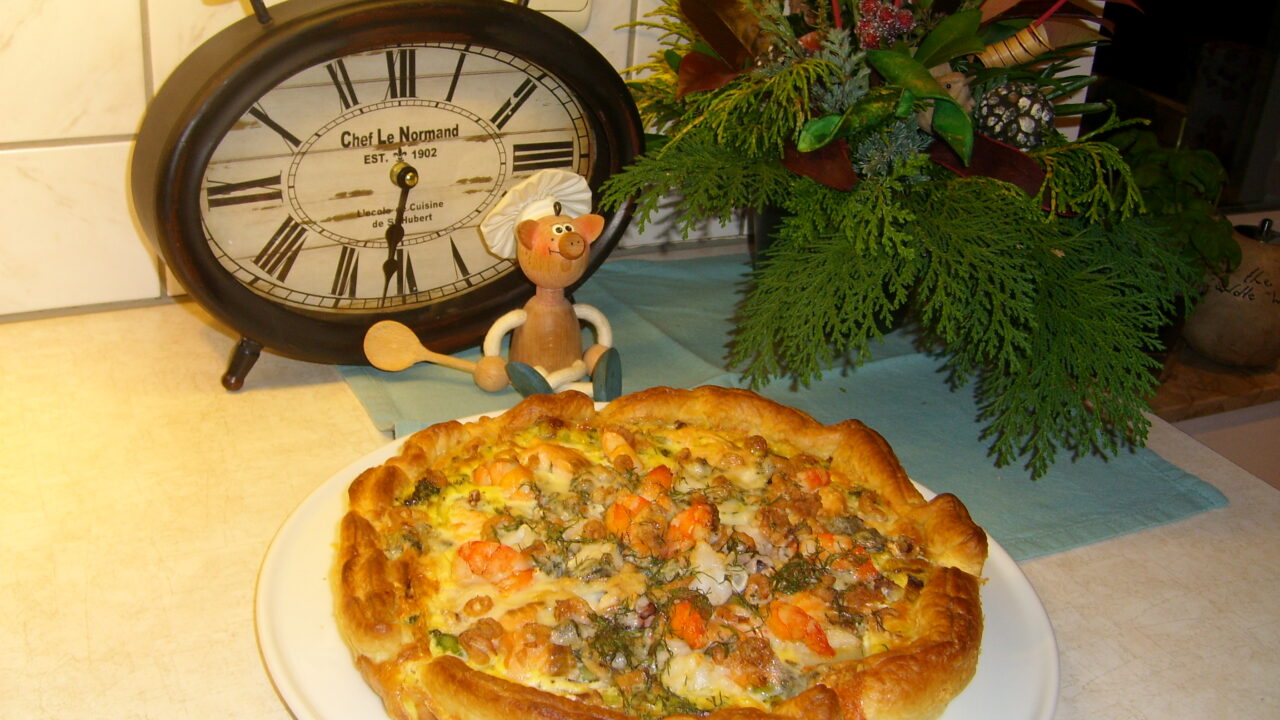 Quiche seafood