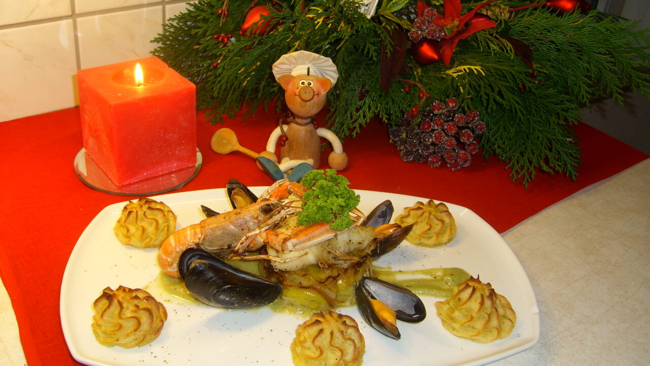 Feestelijk visbordje