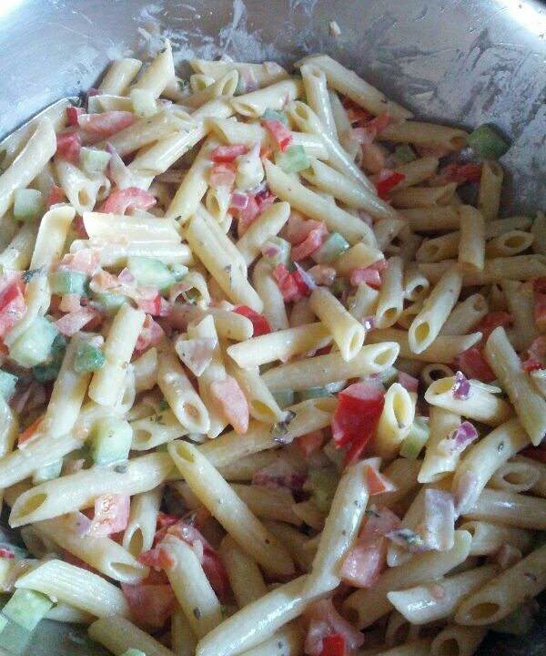 Koude pastasalade