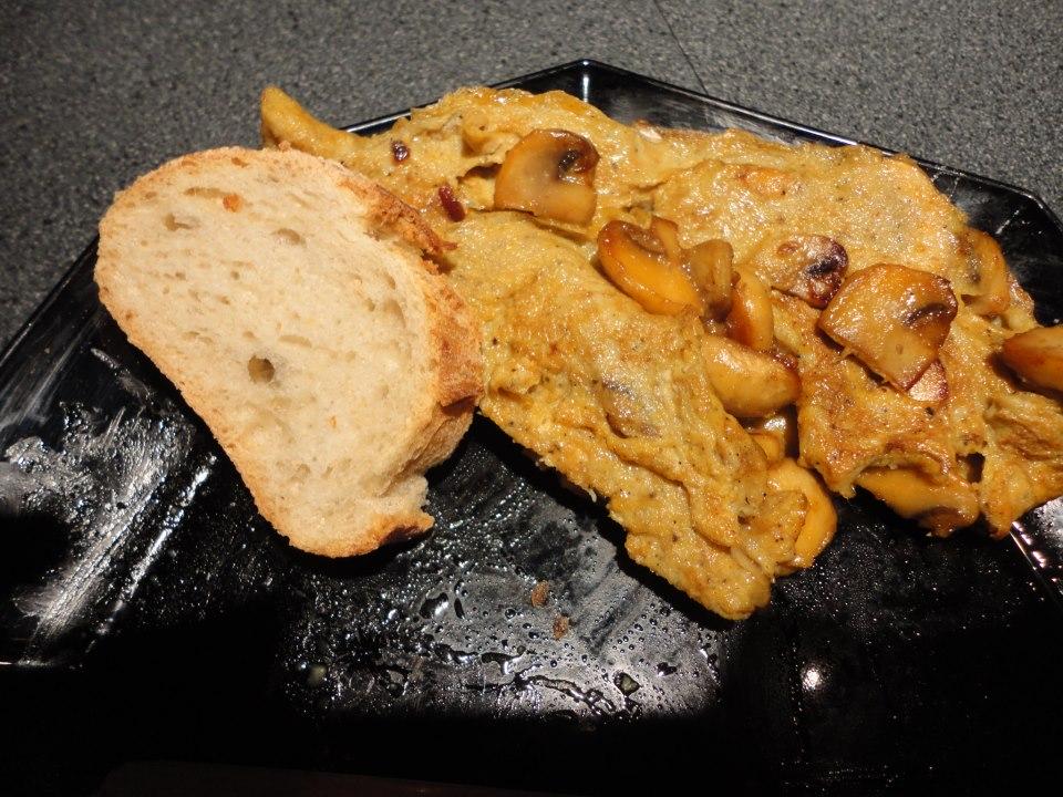 Omelet: pittig met champignon