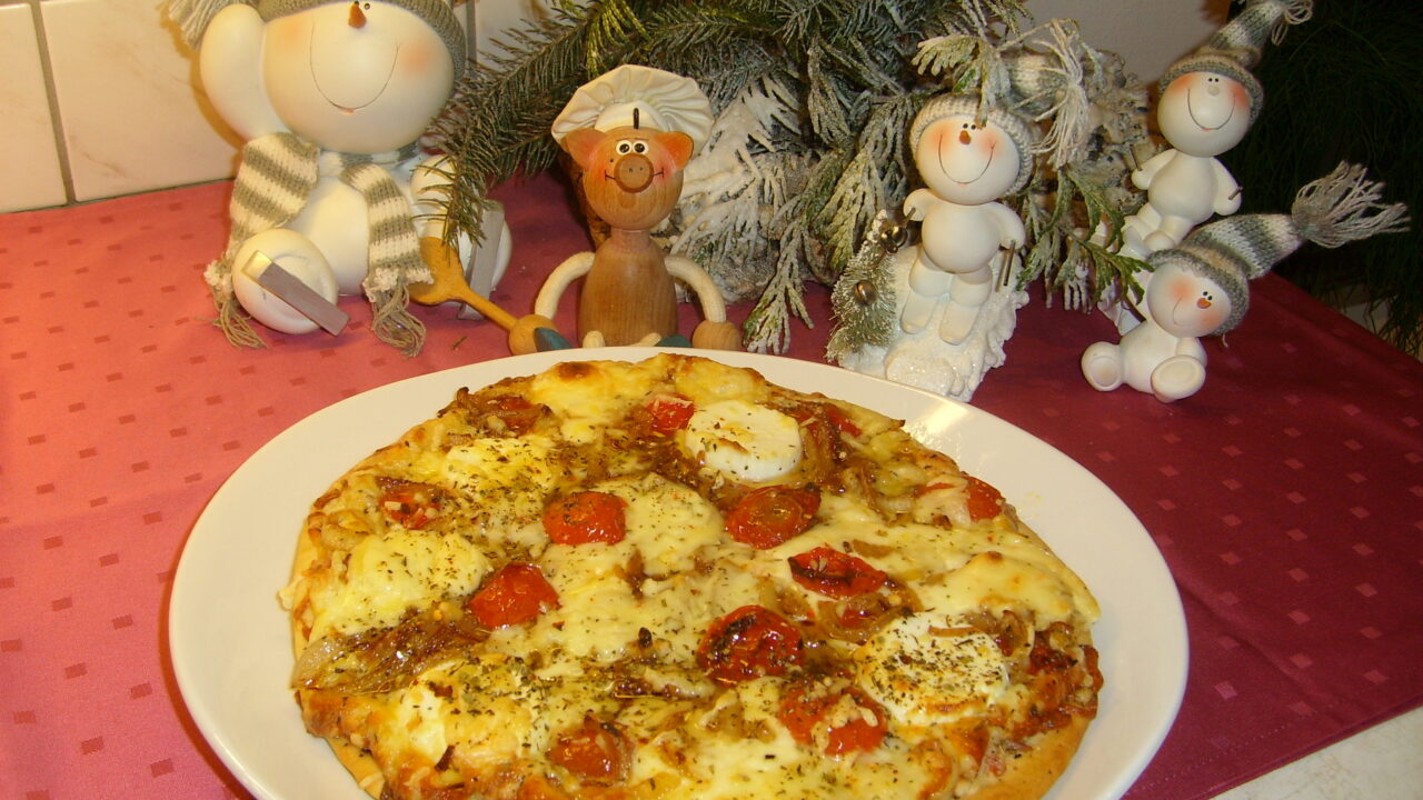 Pizza: quattro formaggio