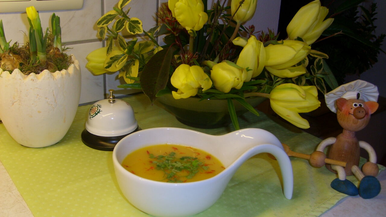Soep: butternut met saffraan