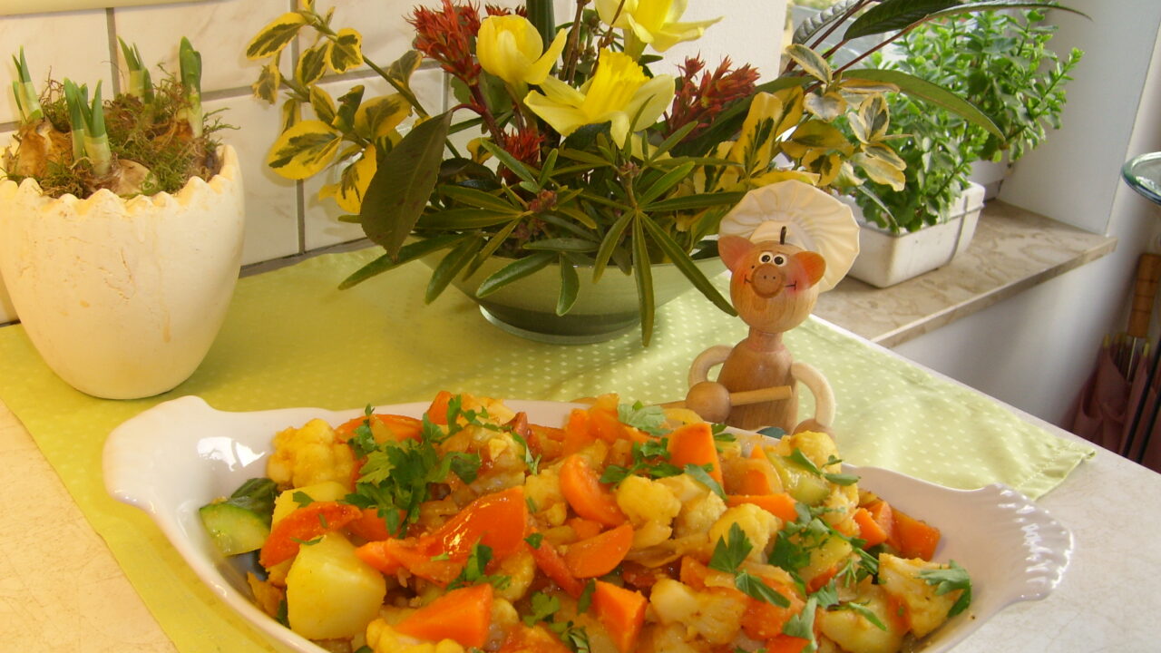 Aardappelgerechtje met groenten