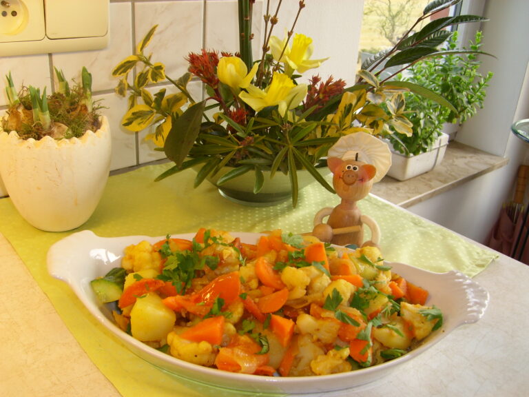 Aardappelgerechtje met groenten