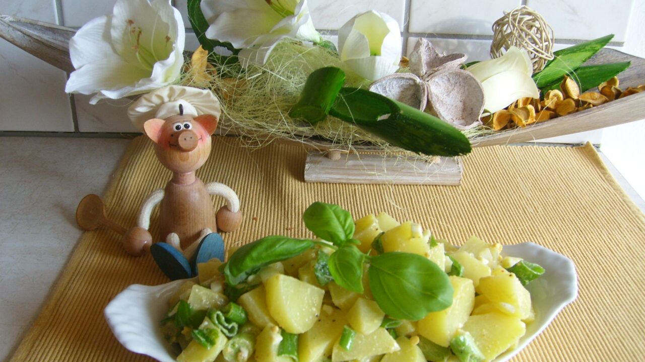 Aardappelsla: groen is gras onder mijne voeten