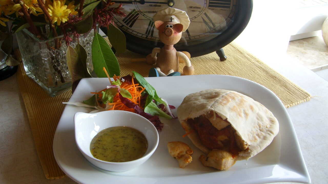 Pitta broodje goed gevuld