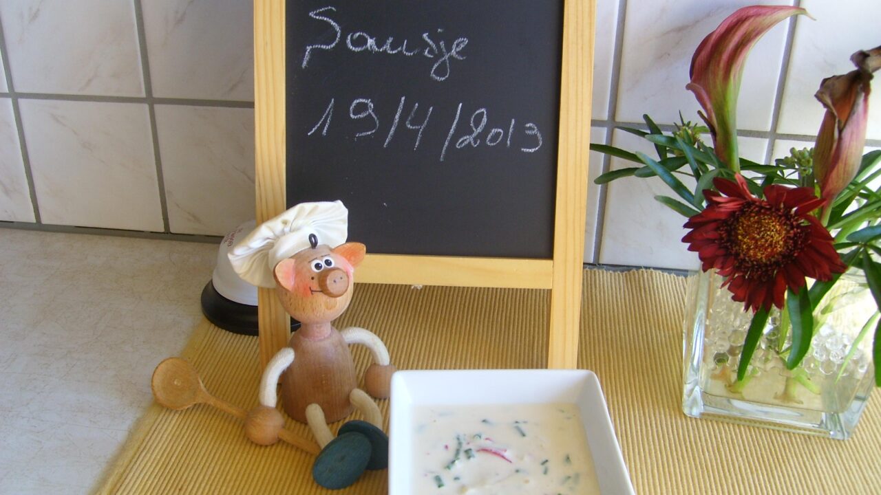 Sausje voor op broodjes ofwel voor bij vis