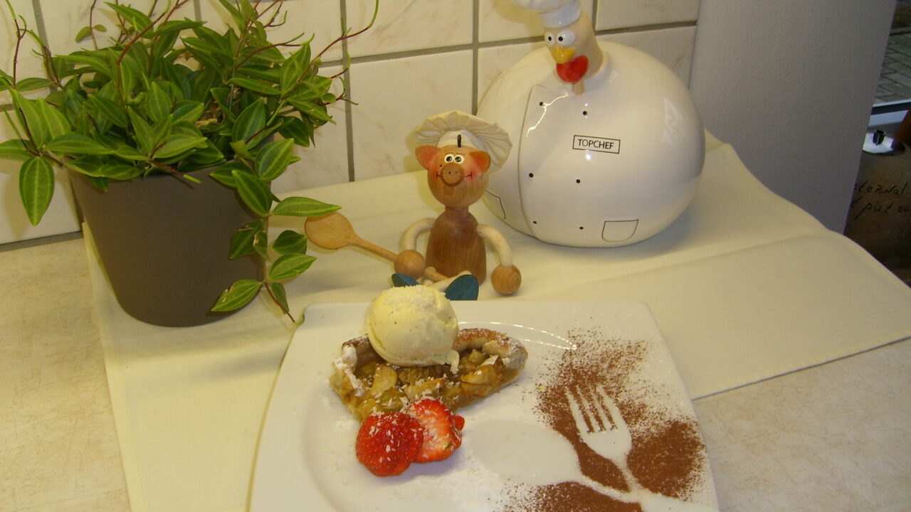 Dessert: bladerdeeggebakje op goed geluk