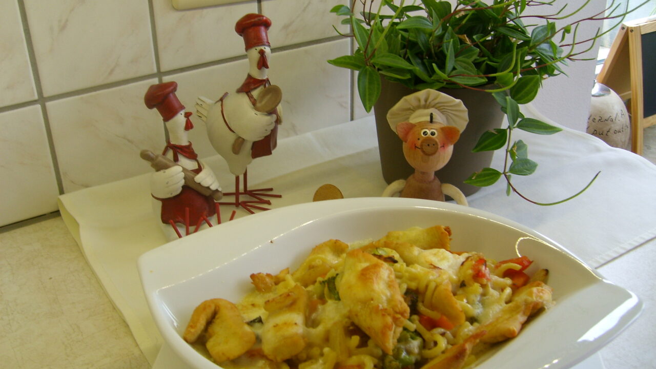 Dagschotel: pasta met kip en groenten
